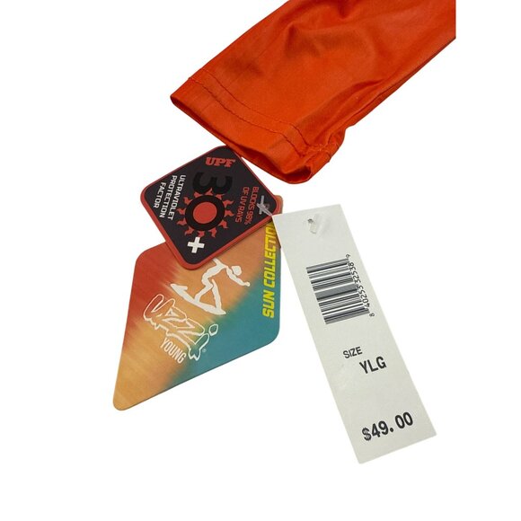 Uzzi Gradient Ombre Hoodie L 14-16  Rainbow Fishing Shirt UPF Long Sleeve - Picture 4 of 7